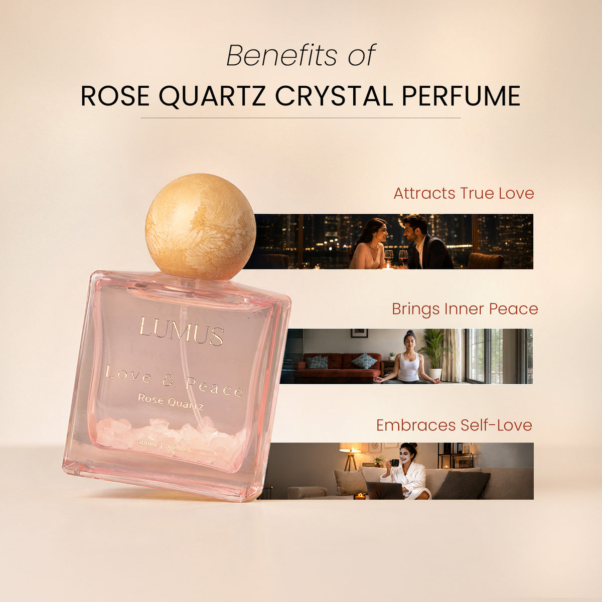 Rose Quartz Crystal Perfume