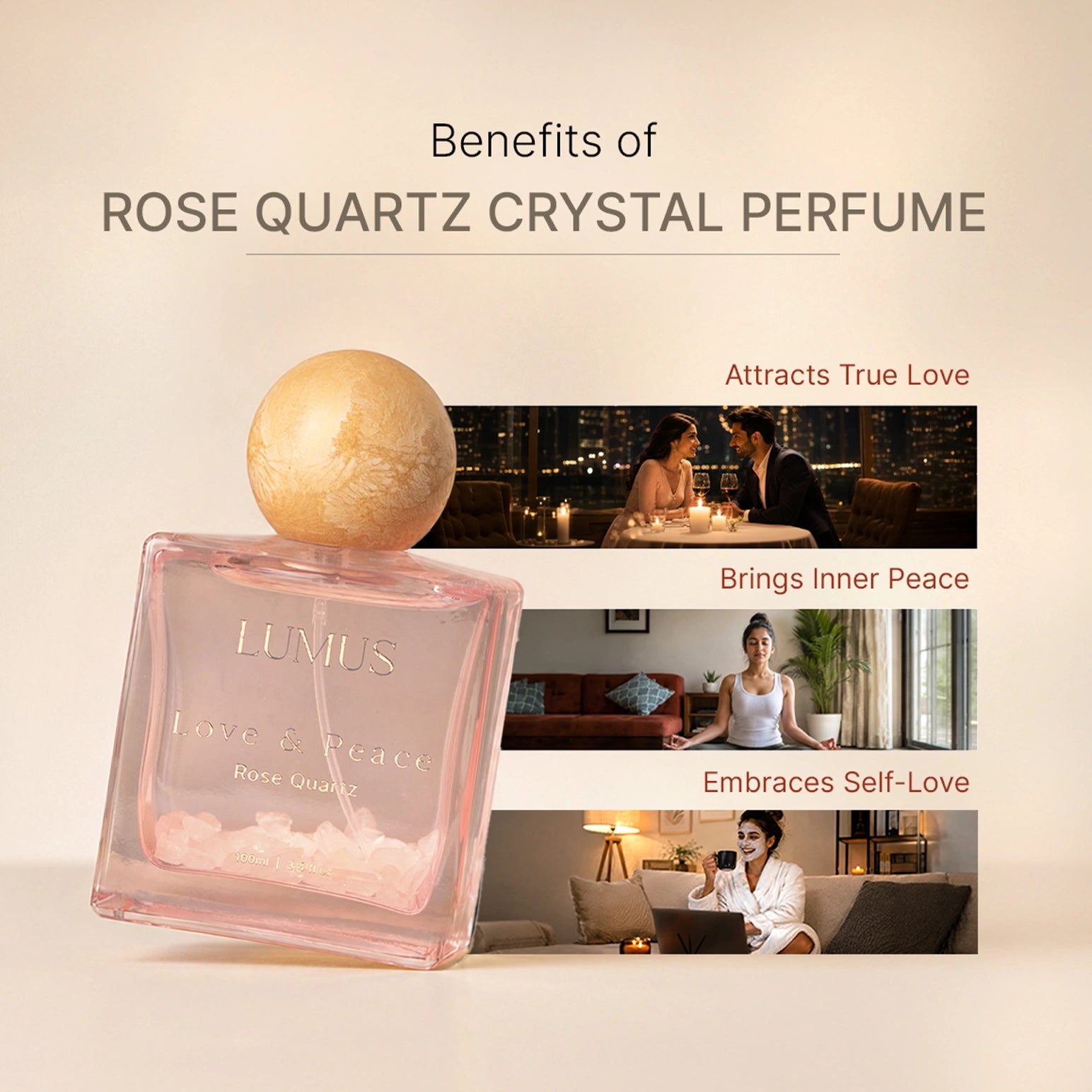 Rose Quartz Crystal Perfume
