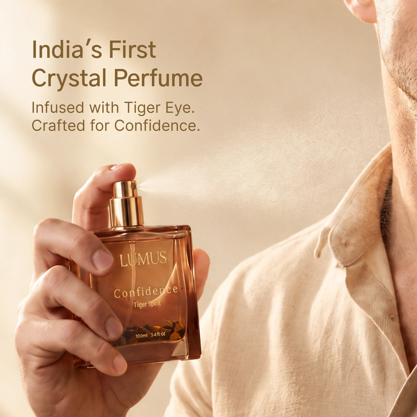 Tiger Eye Crystal Perfume
